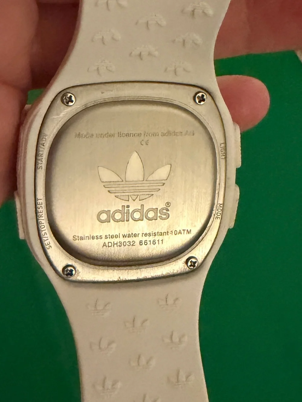 adidas Denver Women’s & Mens Silicon Watch with Trefoil Accent